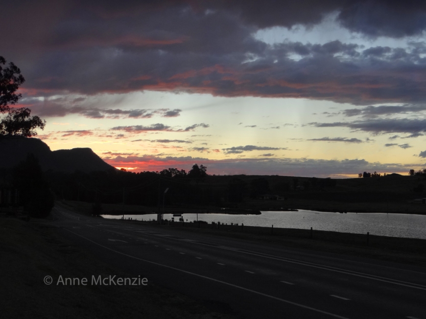 Sunset over Broke Road near Hunter Valley Gardens, August  2013