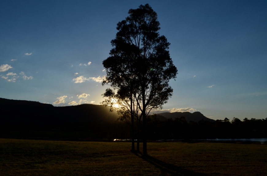 The Brokenback mountain range is always a great backdrop for photos in the Hunter Valley, especially at sunset