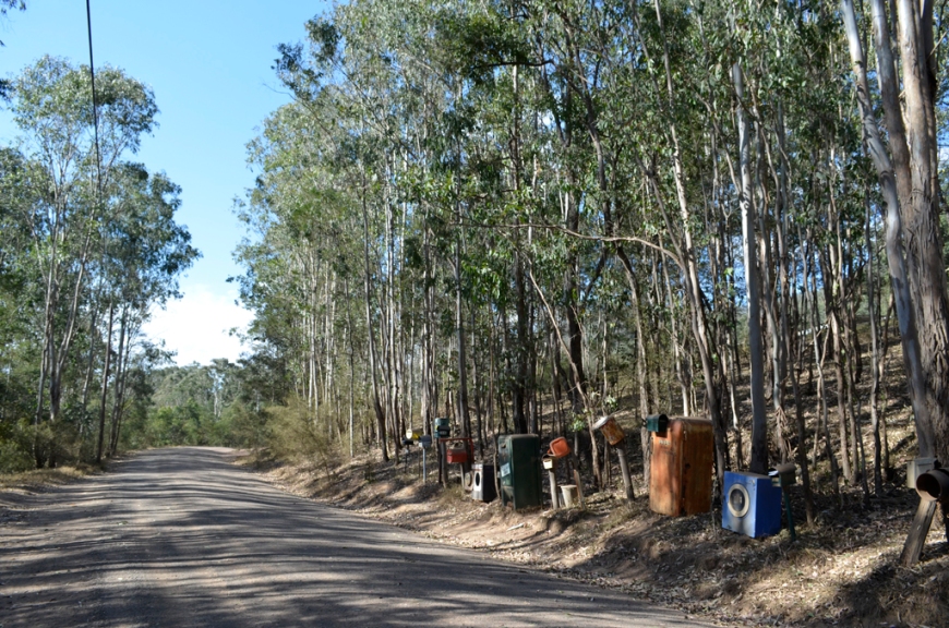 letterboxes on Wollombi Road near St Albans